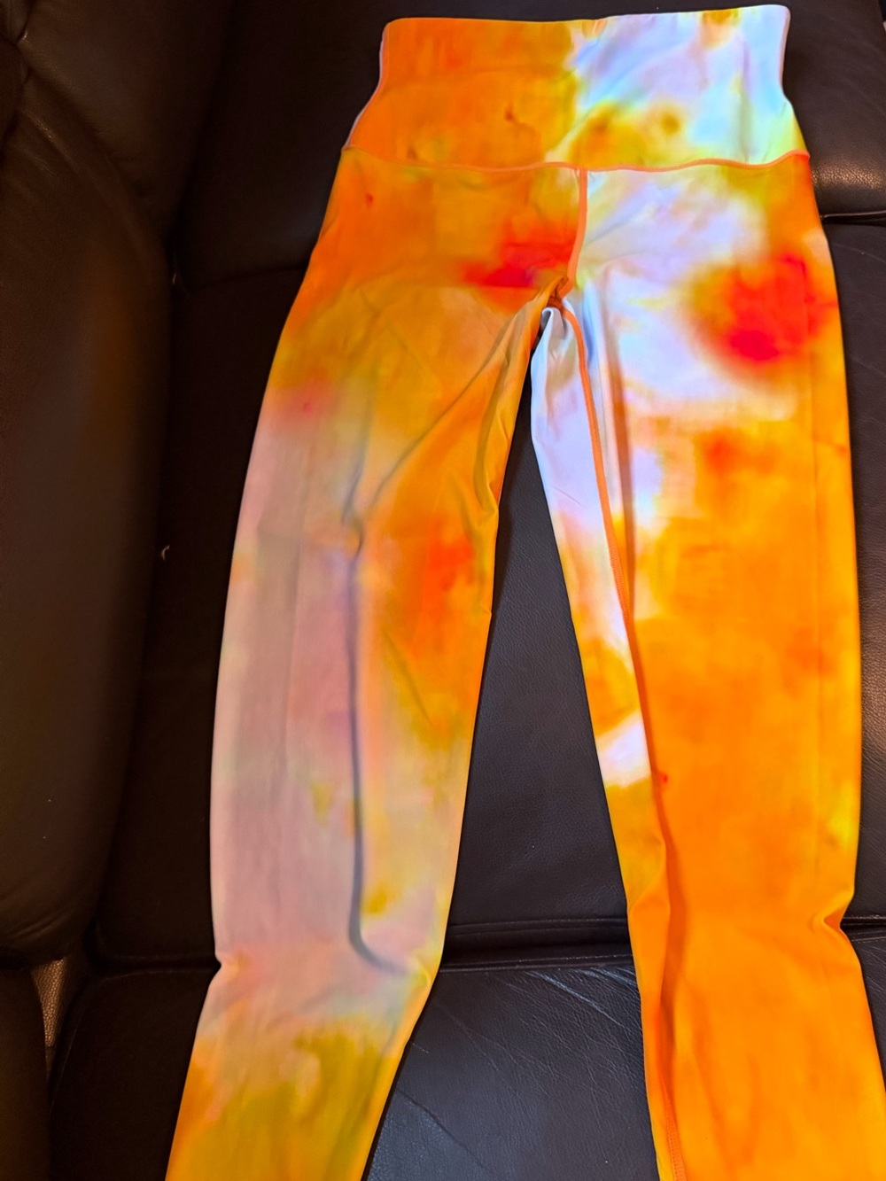 SHAPPELLX  Tie-Dye Orange Leggings